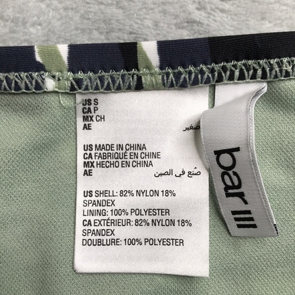 Bar III Tropical Print Bikini Women's size Small New - Picture 5 of 13